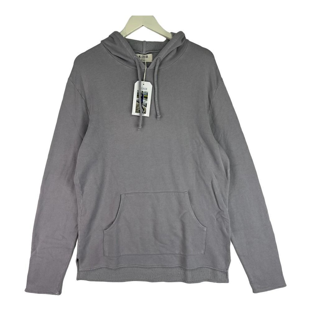 New M. Singer Men US XL Chrome Hoody Casual Relaxed Pullover Sweatshirt 